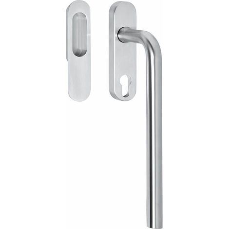 Quincaillerie de porte coulissante Slydo Acier inoxydable avec cylindre profilé - 0035.450041 (1/2)