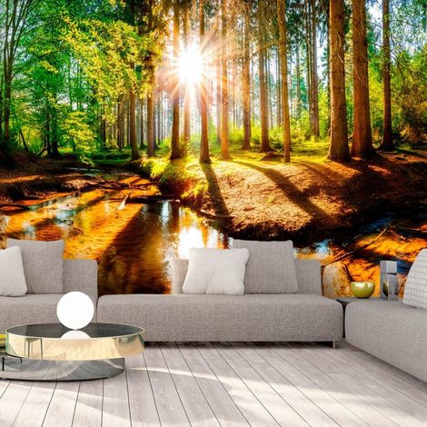 Papier peint forêt merveilleuse - 250 x 175 cm (1/4)