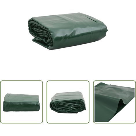 vidaXL Canvas - Abdeckplane Grün 1,5x20 m 650 g/m² (1/5)