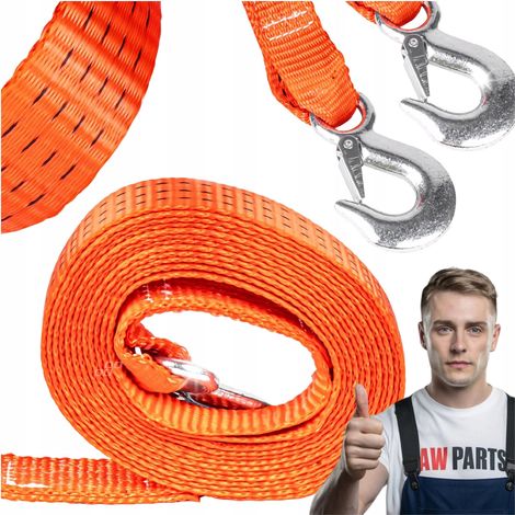 Cavo di traino con ganci Amio 5m 4.5T Rosso Cinghia di traino (1/5)