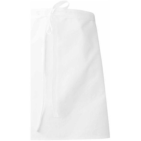 Tablier de cuisinier LMA Traiteur 55x100cm Blanc Unique (1/3)