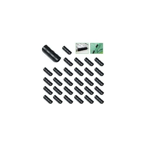 Lot de 30 Serre Clips de Tuyau, Greenhouse Cadre Tuyau Tube Film clip Clamp Connector Kit Pour plantes, serres (25mm) H168 (1/5)