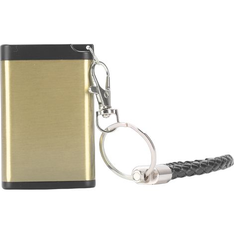 Boîte de Rangement Mini Étanche en Aluminium Doré Compacte et Robuste pour Camping Voyage et Protection des Petits Objets Fragiles (1/4)