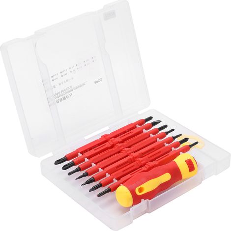 Jeu de tournevis isolés double extrémité, embouts magnétiques puissants, outils de réparation manuelle pour électricien (1/5)