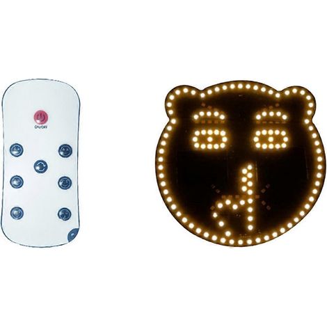 LED-Autolicht mit lustigem Gesichtsausdruck, Lächeln-Gesichtslichter, B--