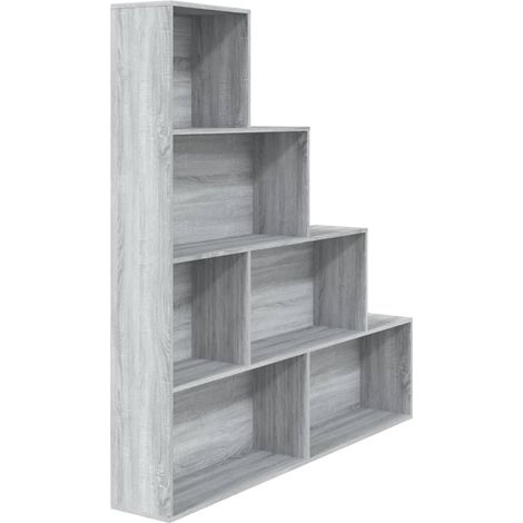Libreria Grigio Sonoma 155x24x160 cm vidaXL