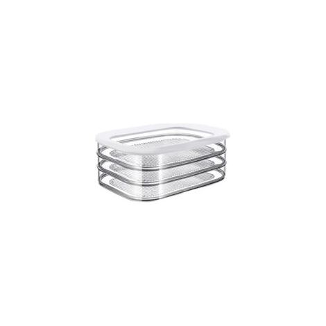 Caja de almacenamiento de 3 niveles para embutidos – Blanca – Caja de almacenamiento para refrigerador para embutidos – Tres recipientes de almacenamiento separados – Apta para lavavajillas – Crezuo