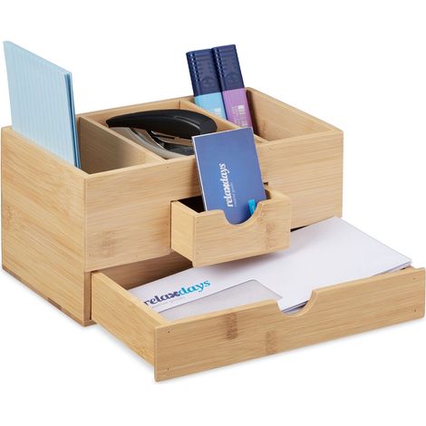 Organización de escritorio con cajones