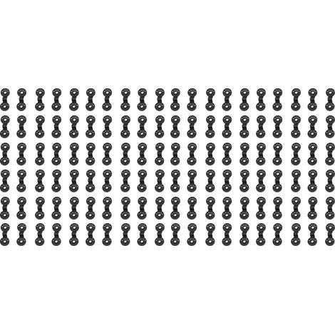 100 pièces attaches plastique pour filet anti-oiseaux, serre et jardin, clips ronds de fixation pour ombrage agricole extérieur noir (1/5)