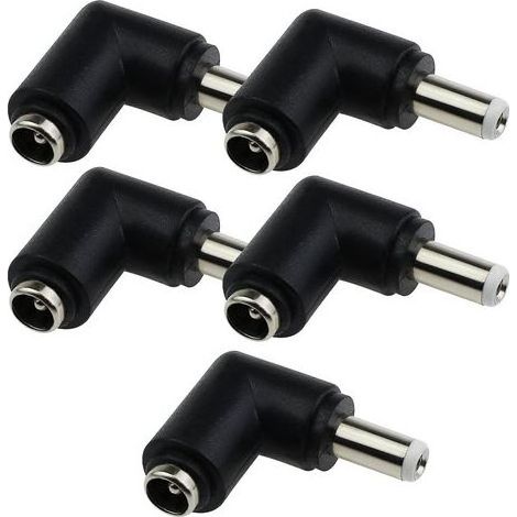 Adattatore DC da presa femmina 5,5 x 2,1 mm a presa maschio 5,5 x 2,5 mm per applicazioni di telecamere di videosorveglianza (1/5)