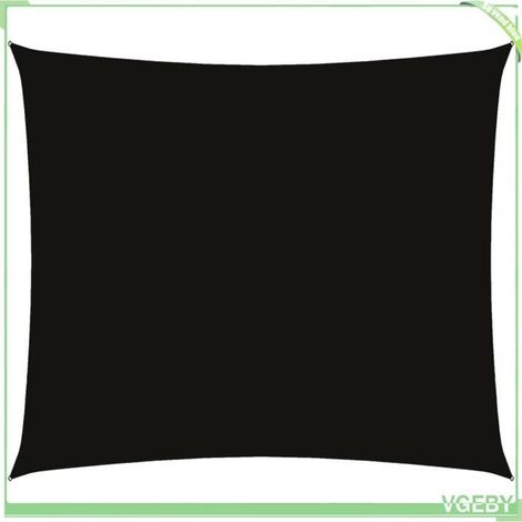 Voile de parasol - FAFEICY - 135755 - Rectangulaire 2,5x3 m - Tissu Oxford PU - Noir (1/5)
