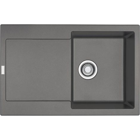Franke Einbauspüle Maris MRG 611-78 Fragranit+ Steingrau, Excenterbedienung (Druckknopf) (1/3)