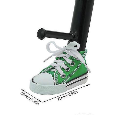 Kreative Motorrad-Seitenständer-Abdeckung, Mini-Schuh-Fahrrad-Fußstütze, Motorrad-Seitenständer 7,5 cm, Dekor-Motorradteile – 1 Stück, Grün (1/5)