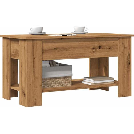 Couchtisch Artisan-Eiche 101x49x52 cm Holzwerkstoff vidaXL