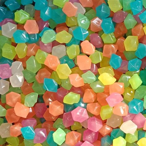 300 Pièces Pierre Lumineuse Galet Lumineux Cailloux Brillants dans Le Noir pavés pour Maison Jardin Passerelle Aquarium Patio Pelouse Décoratives Coloré 14x11mm (1/5)