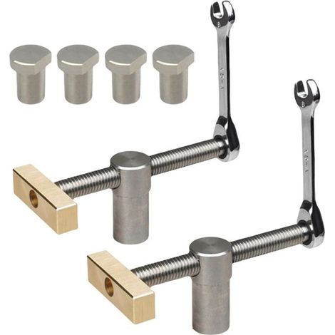 Pince de bureau en acier robuste pour le travail du bois - Fixation rapide - Outil de serrage rapide - Fixation rapide - Pour ba (1/4)
