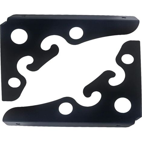 2 Pcs Equerre Etagere Noir Equerre Etagere Murale Rustiques Support Etageres Murales Triangle Fixation Etagere Supports De Tablette Flottante,pour Cuisine,Salon(Size:15x15cm/5.9x5.9in) (1/5)