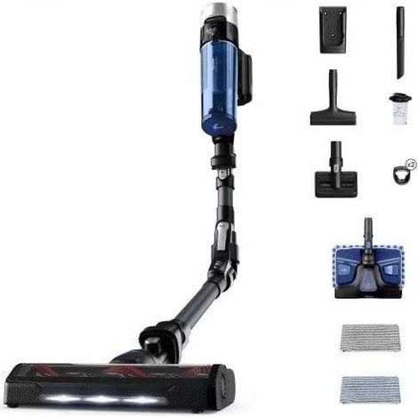 Tefal X-Force Flex 9.60 Aqua Aspirapolvere Nero e Blu