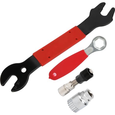 Clé à Chaîne Vélo et Clé de Pédalier - Kit Réparation Transmission et Entretien Vélo