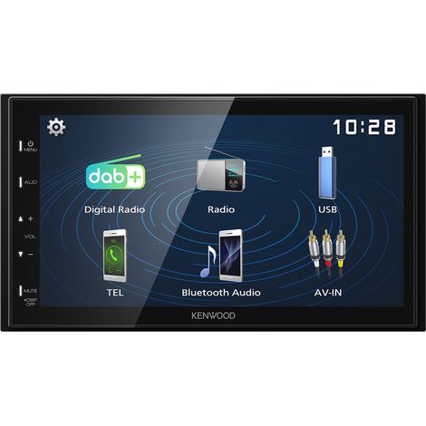 Kenwood Electronics DMX129DAB ricevitore multimediale per auto Nero 64 W Bluetooth (1/4)