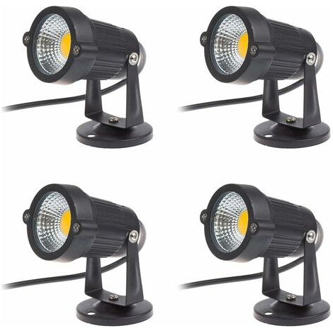 LaBlanc - Lot de 4 Spot LED 3W 220V Spots Jardin Orientables Luminaires Extérieur Jardin Terrasse