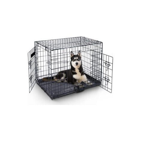MaxxPet Caja de transporte para perros, plegable, con 2 puertas, 122 x 74 x 81 cm (1/5)