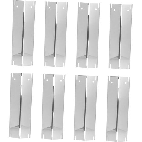Plaques de cuisson et brûleurs pour churrasco - Ensemble de 4 plaques de rechange pour gaz