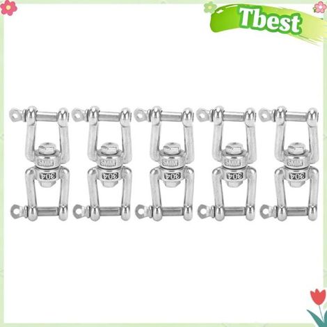Tbest Mousqueton rotatif Loquet en Acier Inoxydable pour Boucles de Chaîne à Maillons, 5 Pièces, Haute Température et auto pignon (1/5)