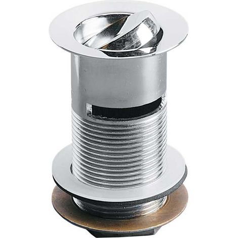 Ideal Standard Anti Theft Swivel Plug Waste, 80mm Tail Chrome - Slotted (1/2)