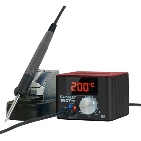 Poste de soudage et ensemble de fer à souder 75W, haute puissance, réglage de température de 200 à 480°C (1/5)