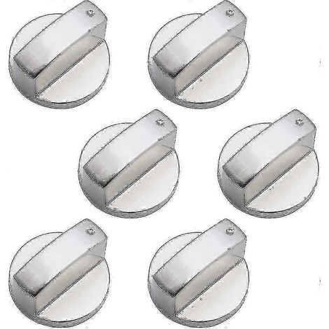 Boutons de commande universels en métal pour cuisinière à gaz (6 mm) - lot de 6 (1/4)