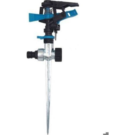Arroseur à Pulsation, Arroseur de Pelouse, pour arrosage jusqu'à 530 m², arroseur Circulaire 360° po