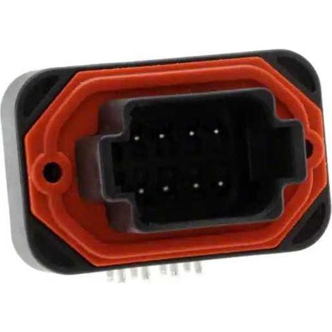 Connecteur Series DT13 Female 8 Voies PCB 90° Noir