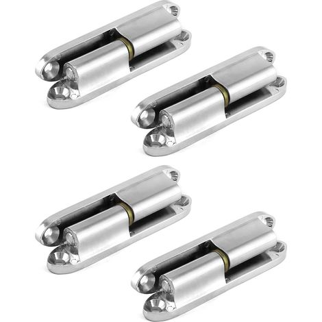 2-piece renovation hinges 14x80mm chrome-plated zinc alloy bedroom door hinge screw-on hinge for interior doors (1/5)