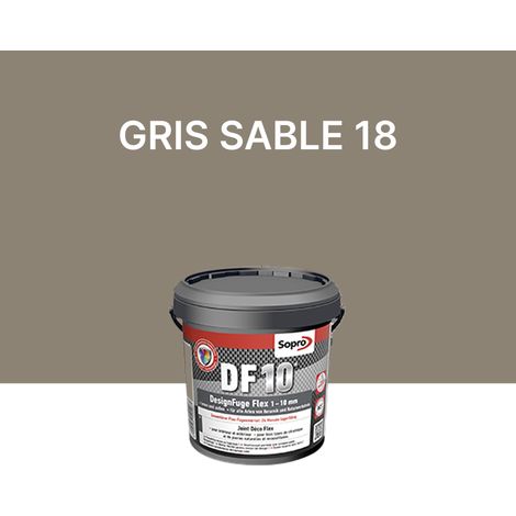 Joint carrelage salle de bains - 1 à 10 mm - Gris sable 18 - Sopro DF 10 - 1 kg