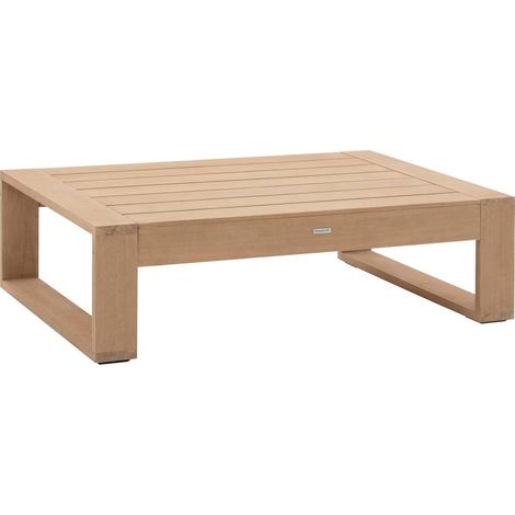 Tavolino da giardino rettangolare loevo 140 x 95 x 41 cm in eucalipto - Hespéride