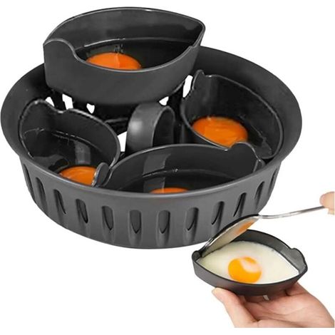 Cuiseur à œufs compatible Accessoire pour cuisson des œufs cuiseur à œufs 2 en 1 Accessoire de cuisson des œufs pour panier de cuisson Thermomix TM5, TM6, TM31 (1/5)