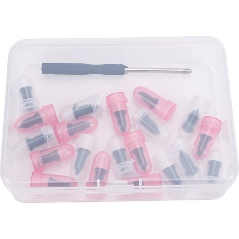 Vis de réparation de pneus, 20 pièces, caoutchouc noir, anti-fuite, spirale sous vide avec tournevis pour voitures et motos (1/5)