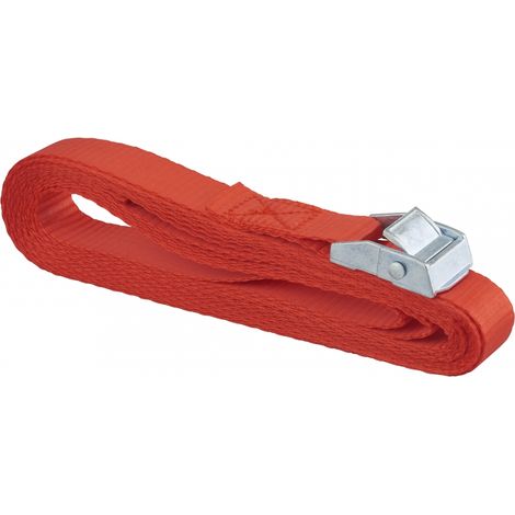 Cinghia di serraggio, 5m con fibbia autobloccante, rosso - THIRARD