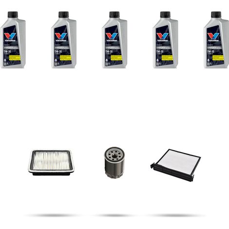 Kit tagliando 3 FILTRI e 5L OLIO compatibile con Subaru Impreza IV 1.6 84kw 2013 (1/5)