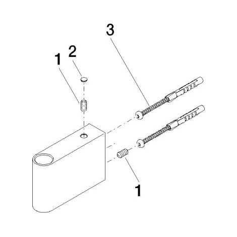 Dornbracht 90171115000-00 Support pour pommeaux de douche pluie Pièces détachées