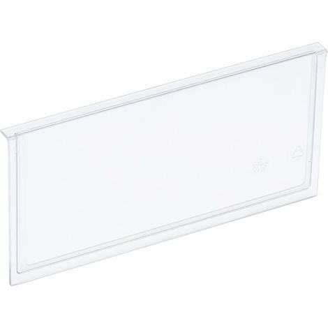 Vordere Trennwand für Regalkasten - Regalkastentrenner 234x2x140mm, transparent (1/2)