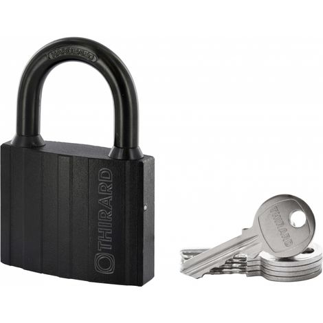 Lucchetto Black-lock 75 mm, 5 chiavi – THIRARD (1/2)