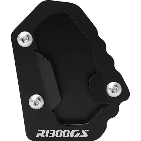 (Noir) Compatible avec la béquille latérale de moto BMW R1300GS (modèles R 1300 GS ADV Adventure GS1300 2023-2024) - Plaque de support et extension maxpower (1/4)