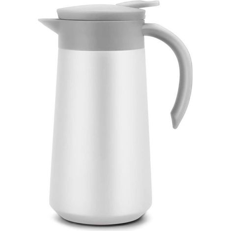 Bouteille Isotherme - 800 ml - Acier Inoxydable - Blanc - Double Paroi Sous Vide - Bureau Maison Voyage - 1 Pièce (1/5)