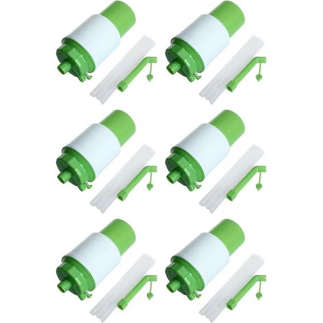 6x eau potable pompe manuel Bottled main presse portable pompe distributeur (1/5)