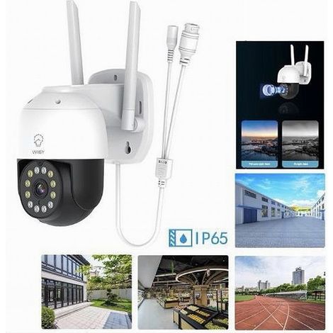 TrAdE Shop Traesio - Telecamera Smart Wifi Wireless Sorveglianza Motorizzata Ptz Esterno Tv-9825f-2mp - (1/3)