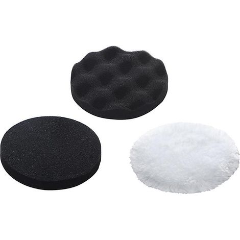 Tampons de polissage pour cireuse de voiture, applicateur de cire pour réparer les rayures, adaptateur pour perceuse (1/5)