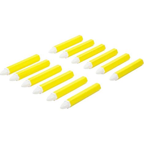 Marqueurs Gras Blancs - Lot de 12 pcs - Encre Opacifiante et Durable - Idéal pour Marquage Visible - D-Work (1/5)