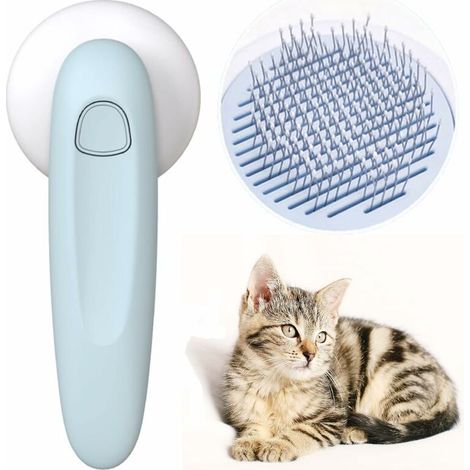 Peigne de massage pour chat, brosse pour chien, outil portable de massage et d'épilation, élimine efficacement jusqu'à 95 % des poils morts et du sous-poil emmêlé.-AquaForge (1/5)